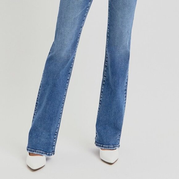 Risen Tummy Control High Rise Jeans Straight Cut Relaxed Fit Size 9/29 - Picture 3 of 6